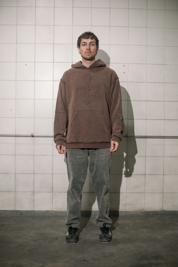 Hoodie inverted cross